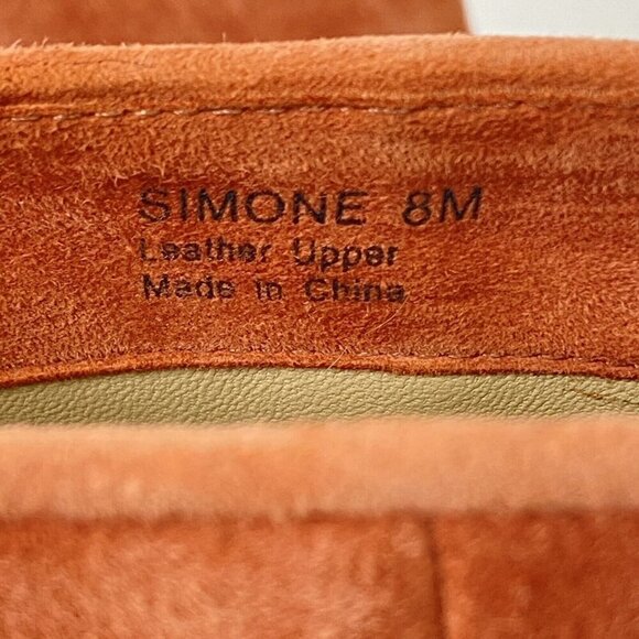 Etienne Aigner Simone Peep Toe Bootie Womens size 8 Clay Suede - Picture 10 of 12